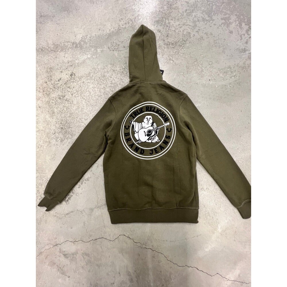 True Religion Green Budda Zip Up